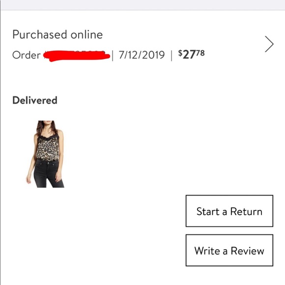 BP leopard lace lace trim cami - Picture 5 of 6